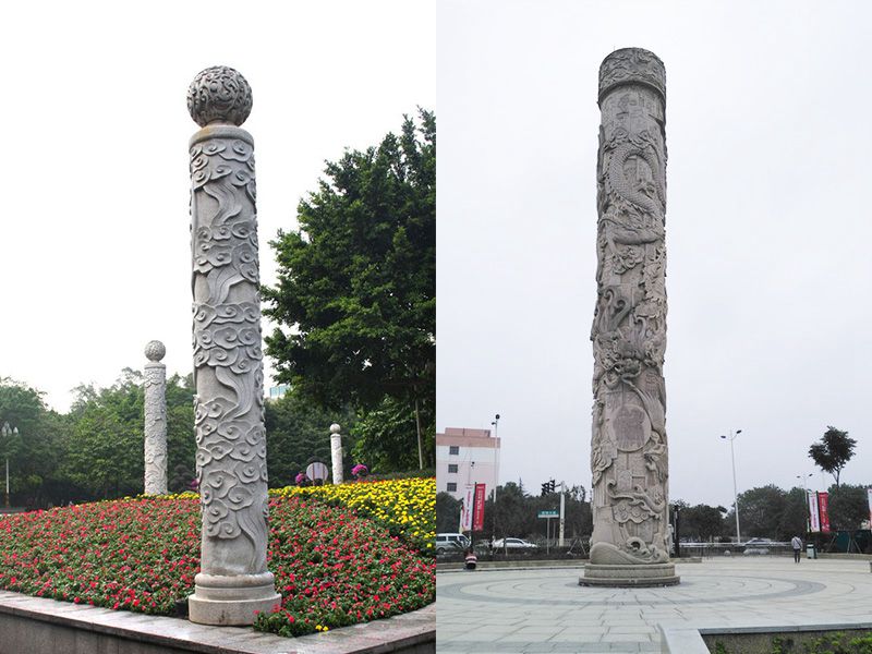 石刻龙柱