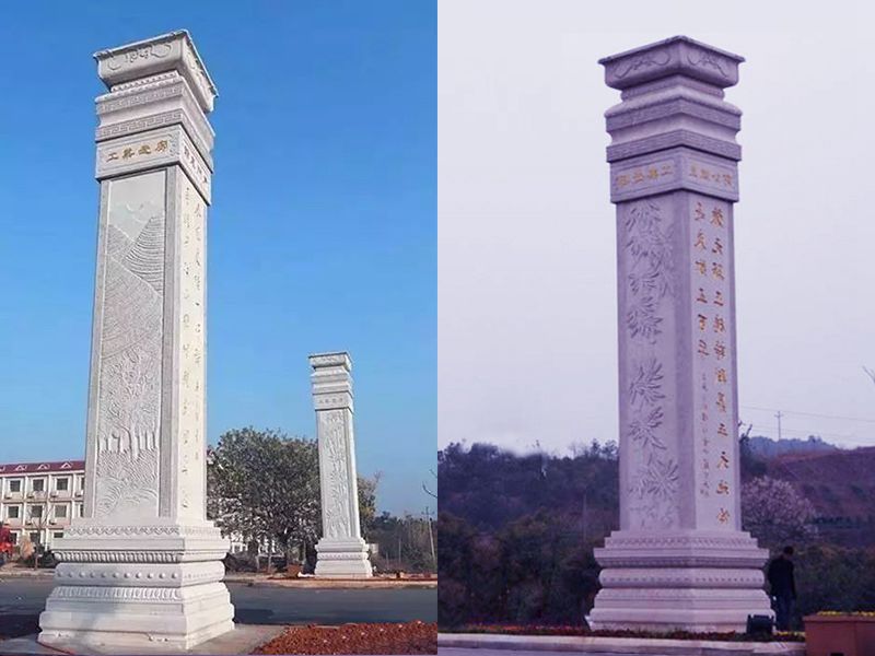 石雕文化柱