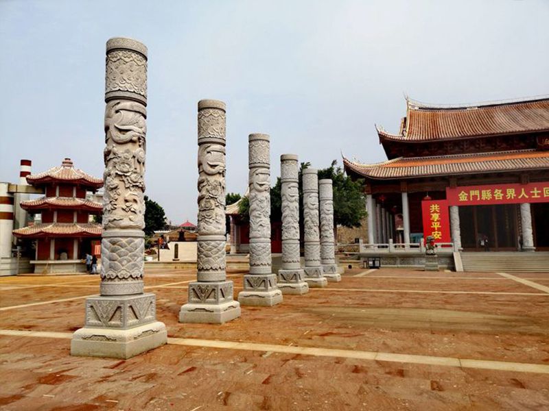 景区青石文化柱
