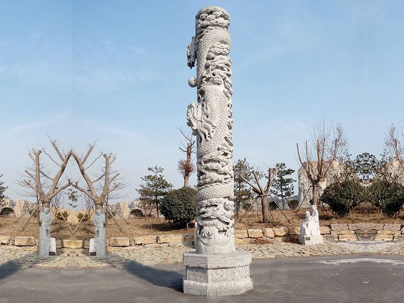 广场石雕龙柱厂家