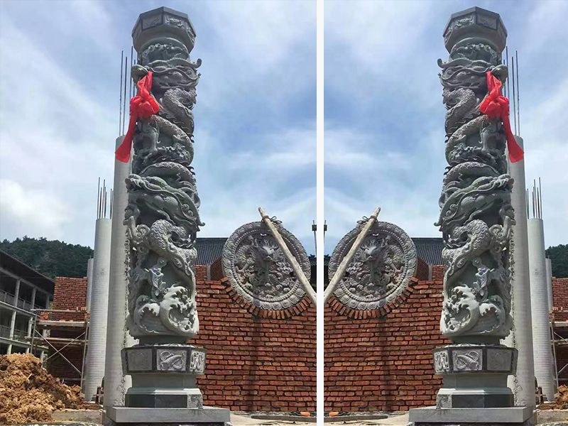 青石石龙柱厂家